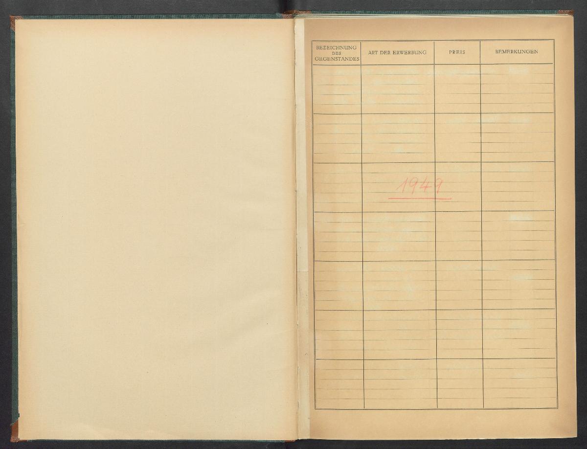 Erwerbungsbuch 1949-1955