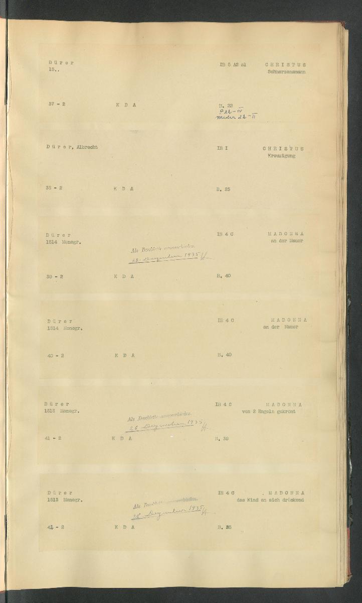 Druckgraphik Inventar Alter Bestand bis 1878 Bd. 2