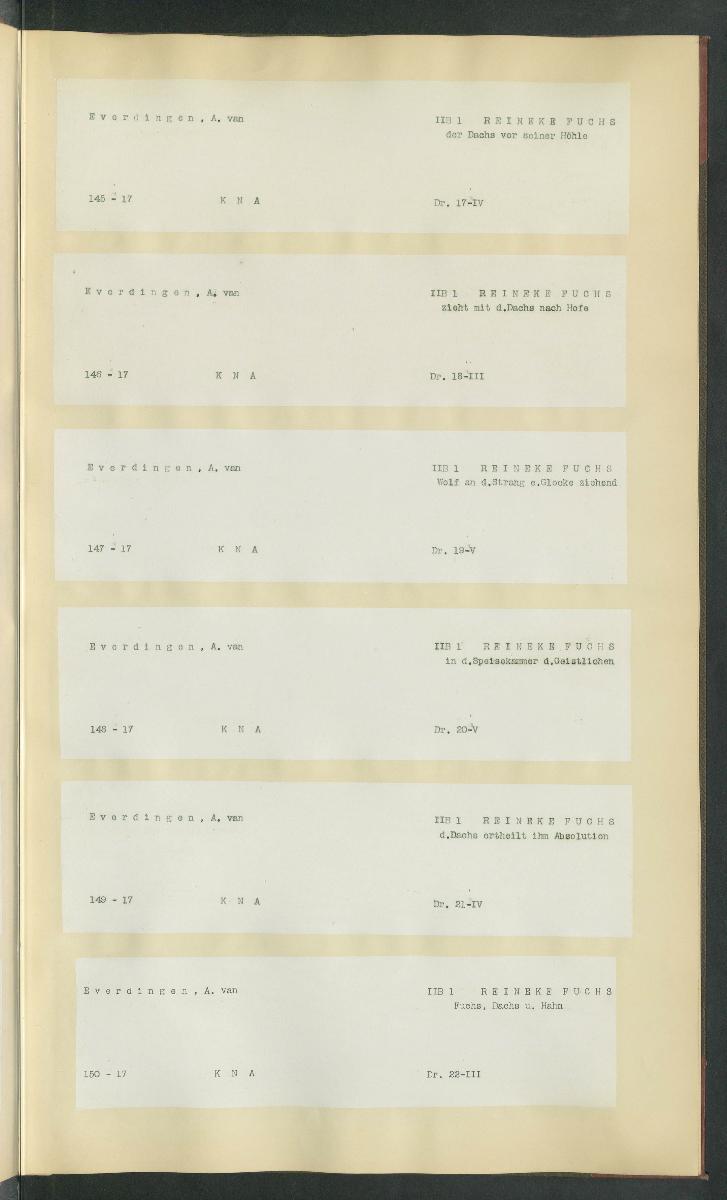 Druckgraphik Inventar Alter Bestand bis 1878 Bd. 17