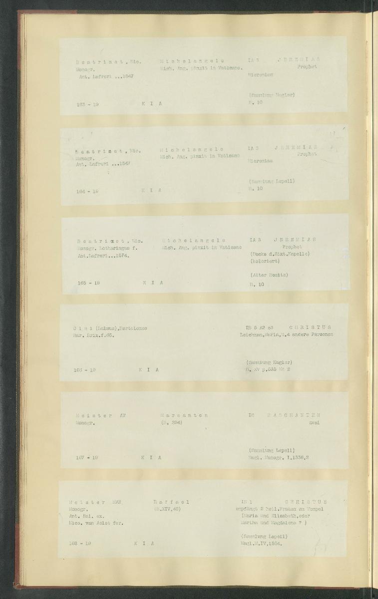 Druckgraphik Inventar Alter Bestand bis 1878 Bd. 19