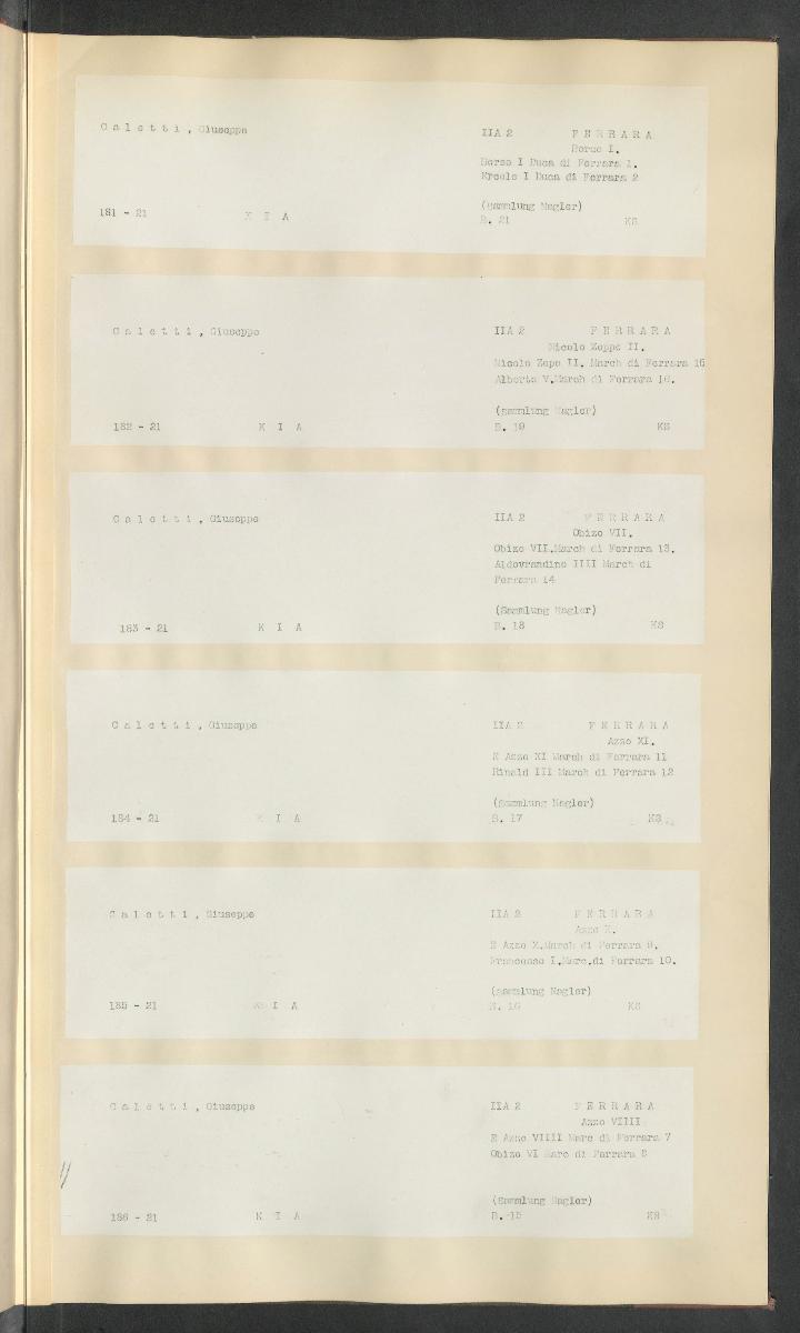 Druckgraphik Inventar Alter Bestand bis 1878 Bd. 21