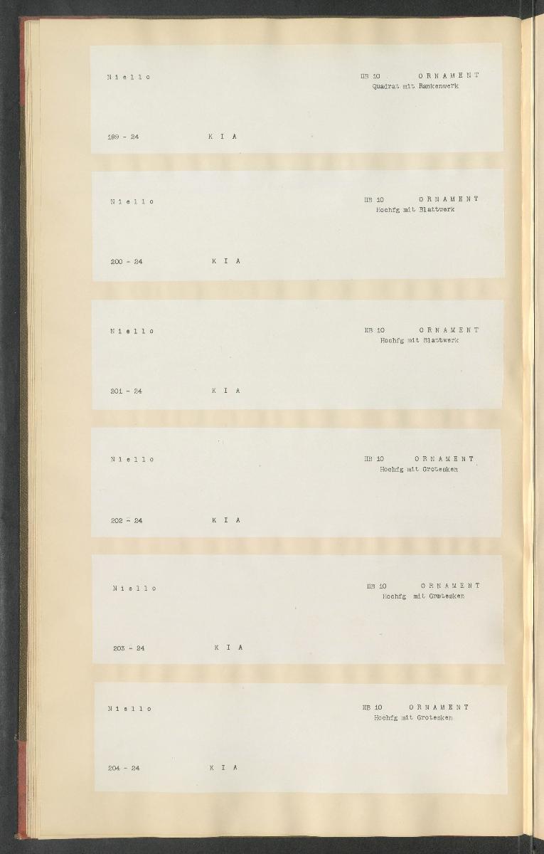 Druckgraphik Inventar Alter Bestand bis 1878 Bd. 24