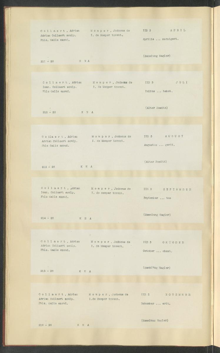 Druckgraphik Inventar Alter Bestand bis 1878 Bd. 26