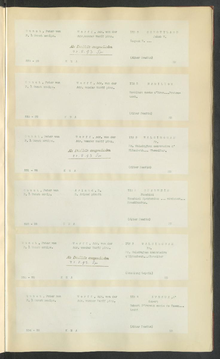 Druckgraphik Inventar Alter Bestand bis 1878 Bd. 28