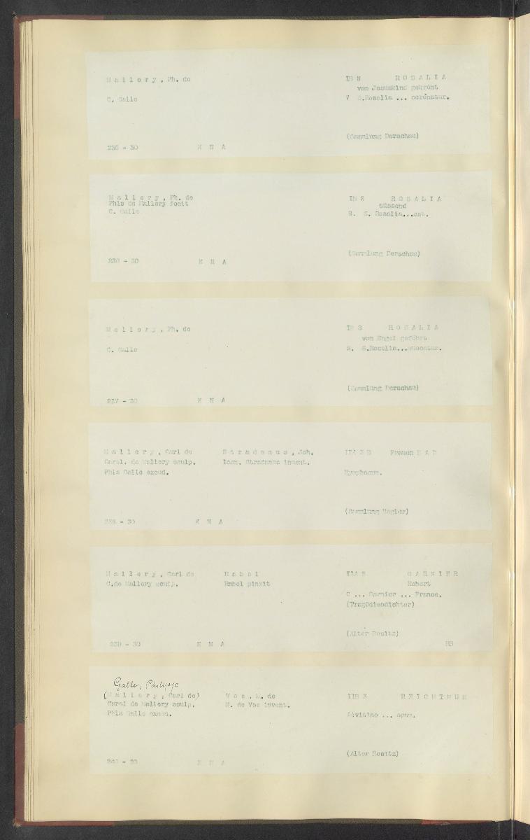 Druckgraphik Inventar Alter Bestand bis 1878 Bd. 30