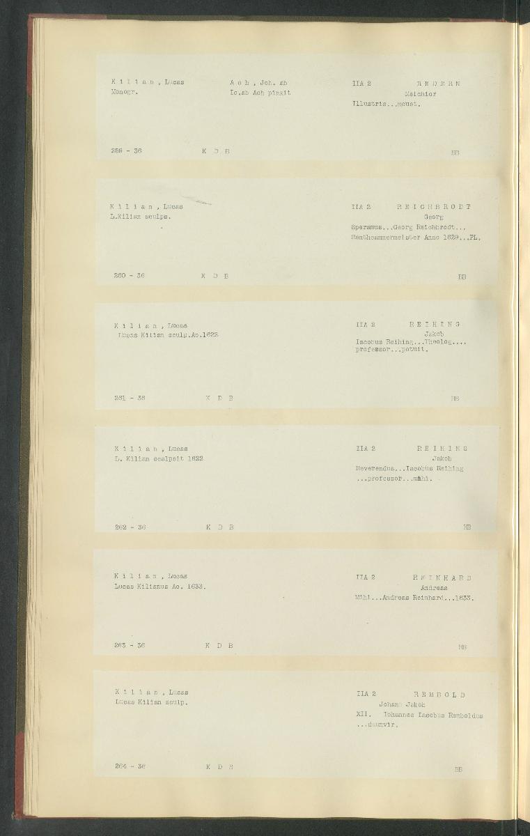 Druckgraphik Inventar Alter Bestand bis 1878 Bd. 36