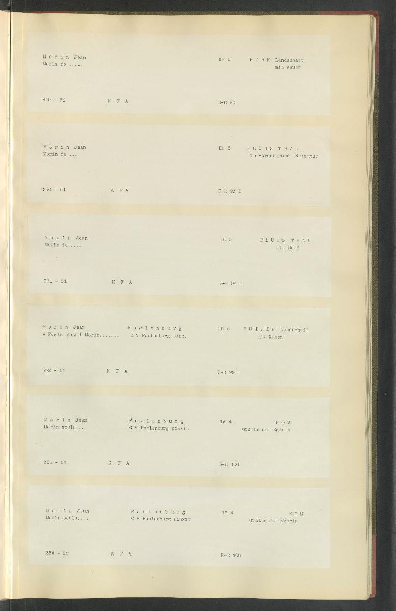 Druckgraphik Inventar Alter Bestand bis 1878 Bd. 51