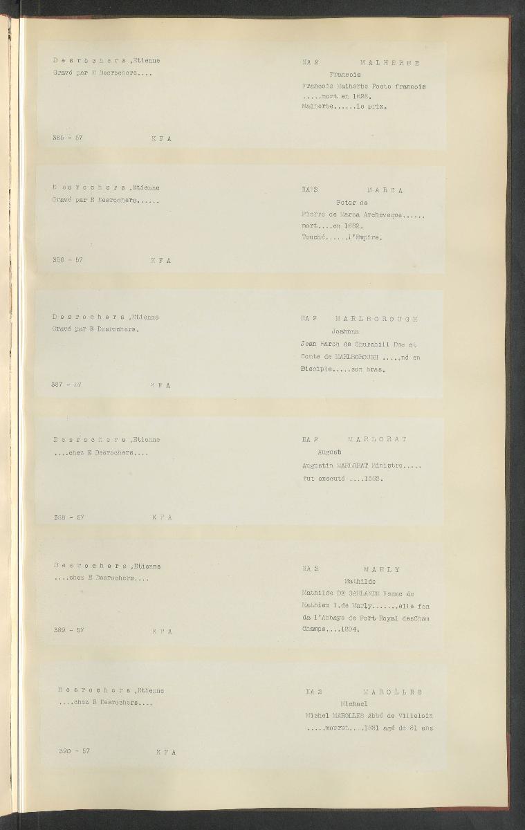 Druckgraphik Inventar Alter Bestand bis 1878 Bd. 57