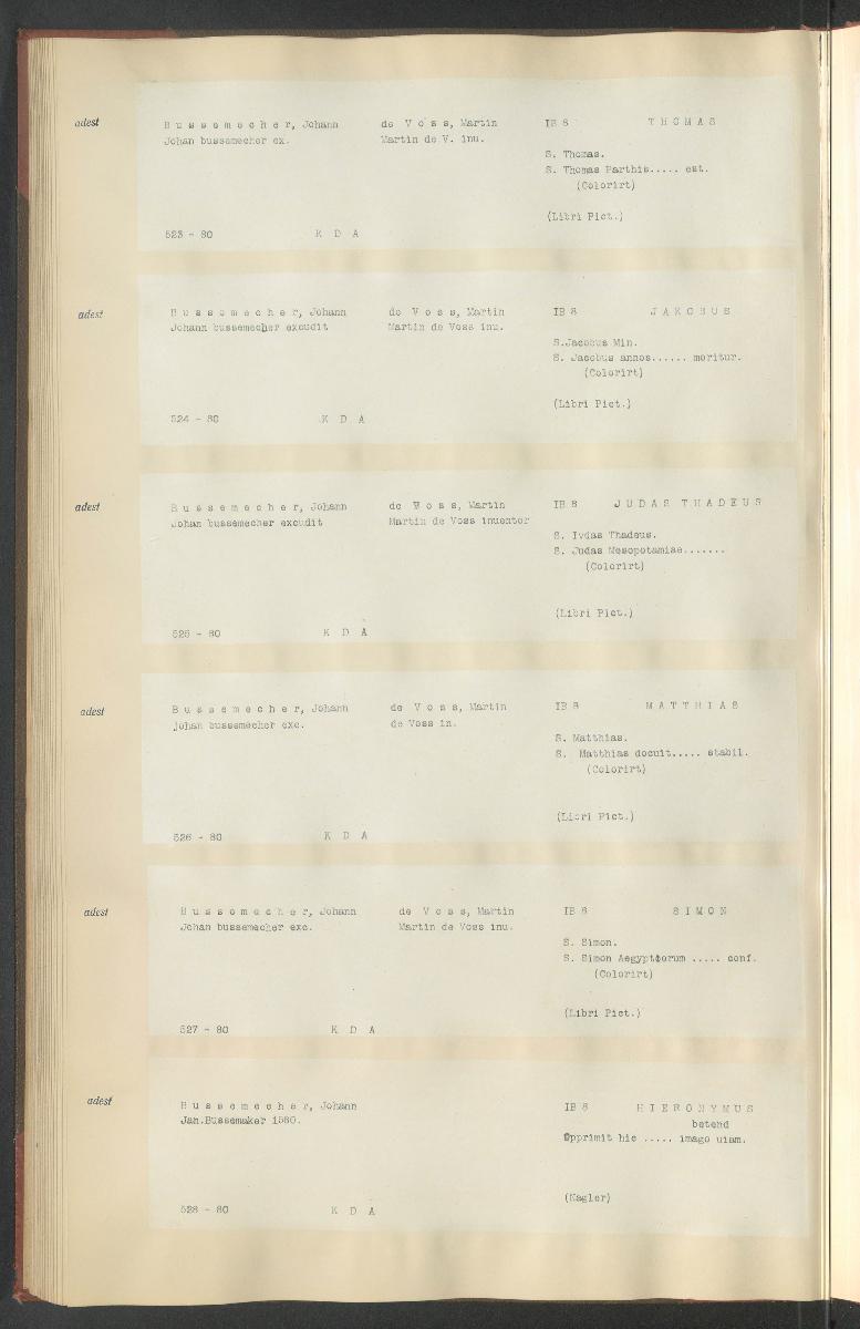 Druckgraphik Inventar Alter Bestand bis 1878 Bd. 80