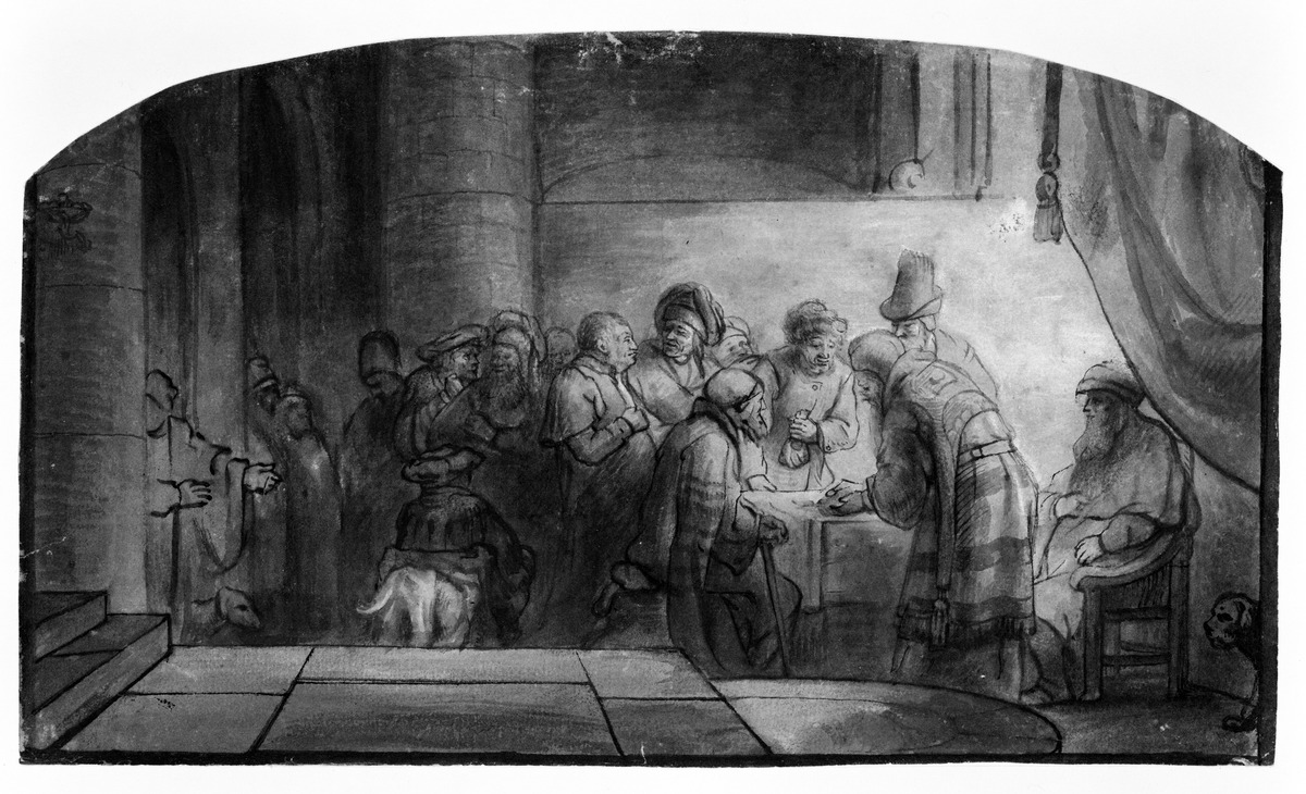 Judas empfängt den Lohn für seinen Verrat
