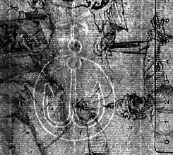 Studienblatt mit einer Madonna und vier männlichen Figuren