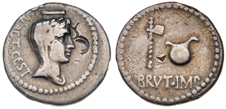 Röm. Republik: M. Iunius Brutus und L. Plaetorius Cestianus