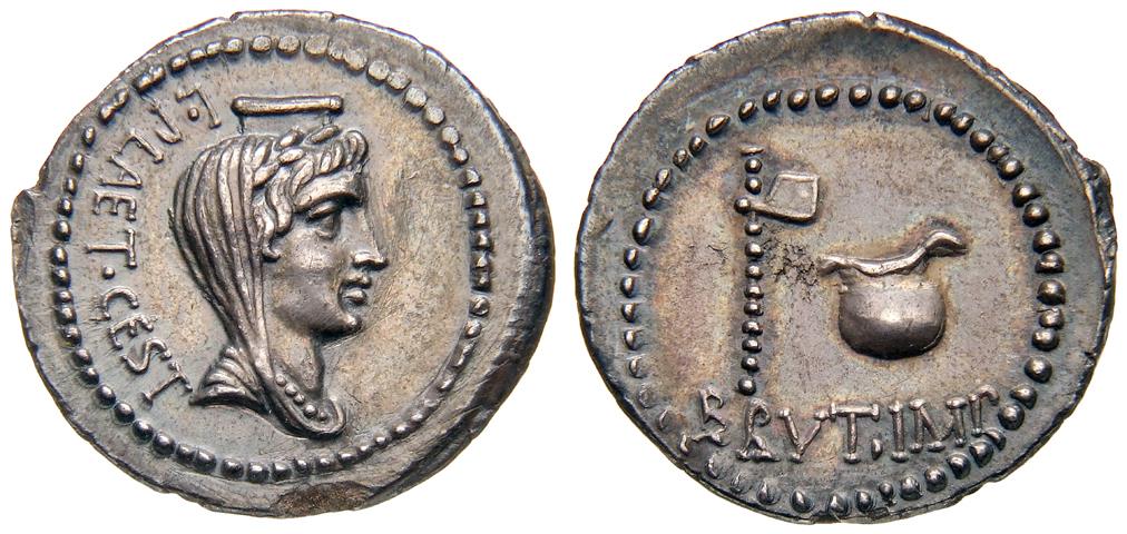 Röm. Republik: M. Iunius Brutus und L. Plaetorius Cestianus
