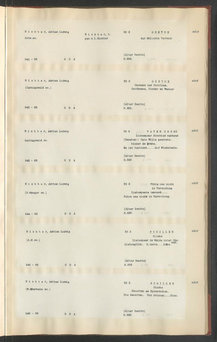Druckgraphik Inventar Alter Bestand bis 1878 Bd. 83