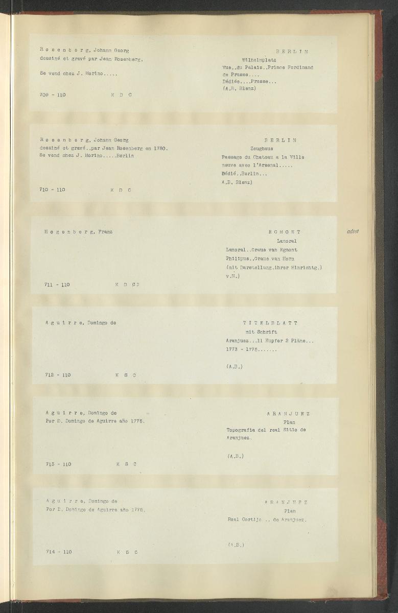 Druckgraphik Inventar Alter Bestand bis 1878 Bd. 110