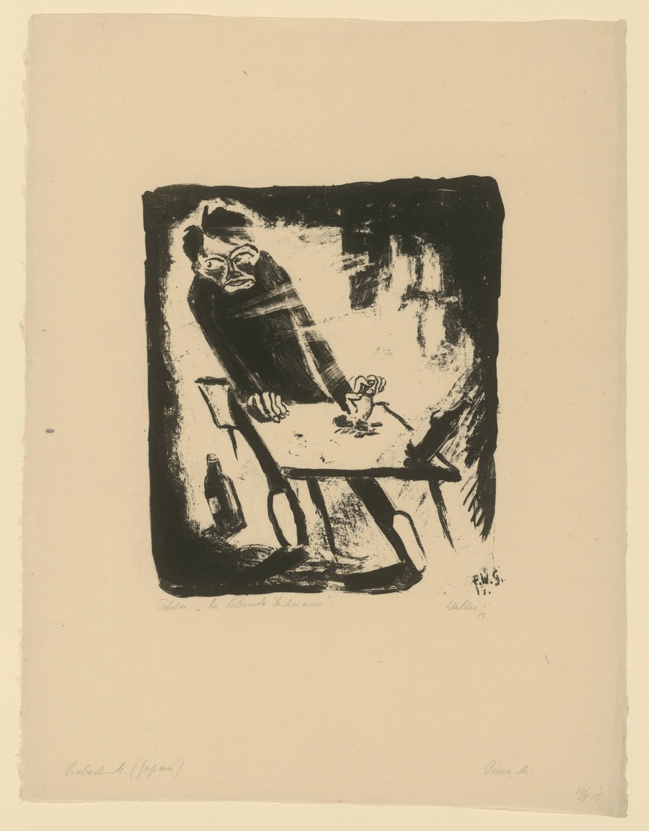 Probedruck zu Leo Tolstoi, Der lebende Leichnam, Blatt III
