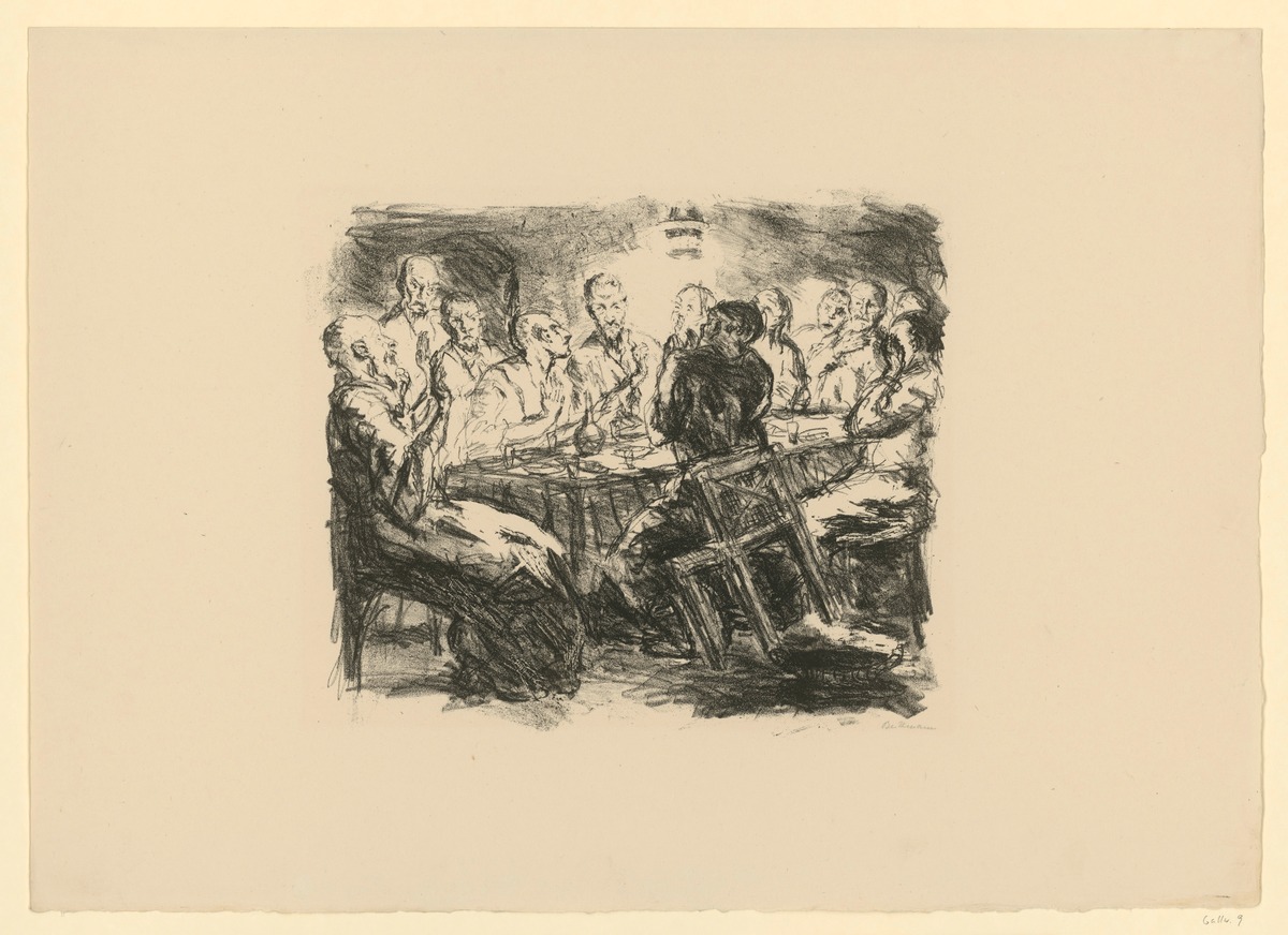 Das Abendmahl, Sechs Lithographien zum Neuen Testament, Blatt 5