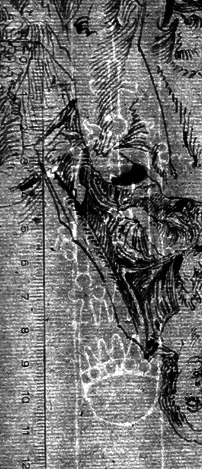 Madonna auf einer Rasenbank