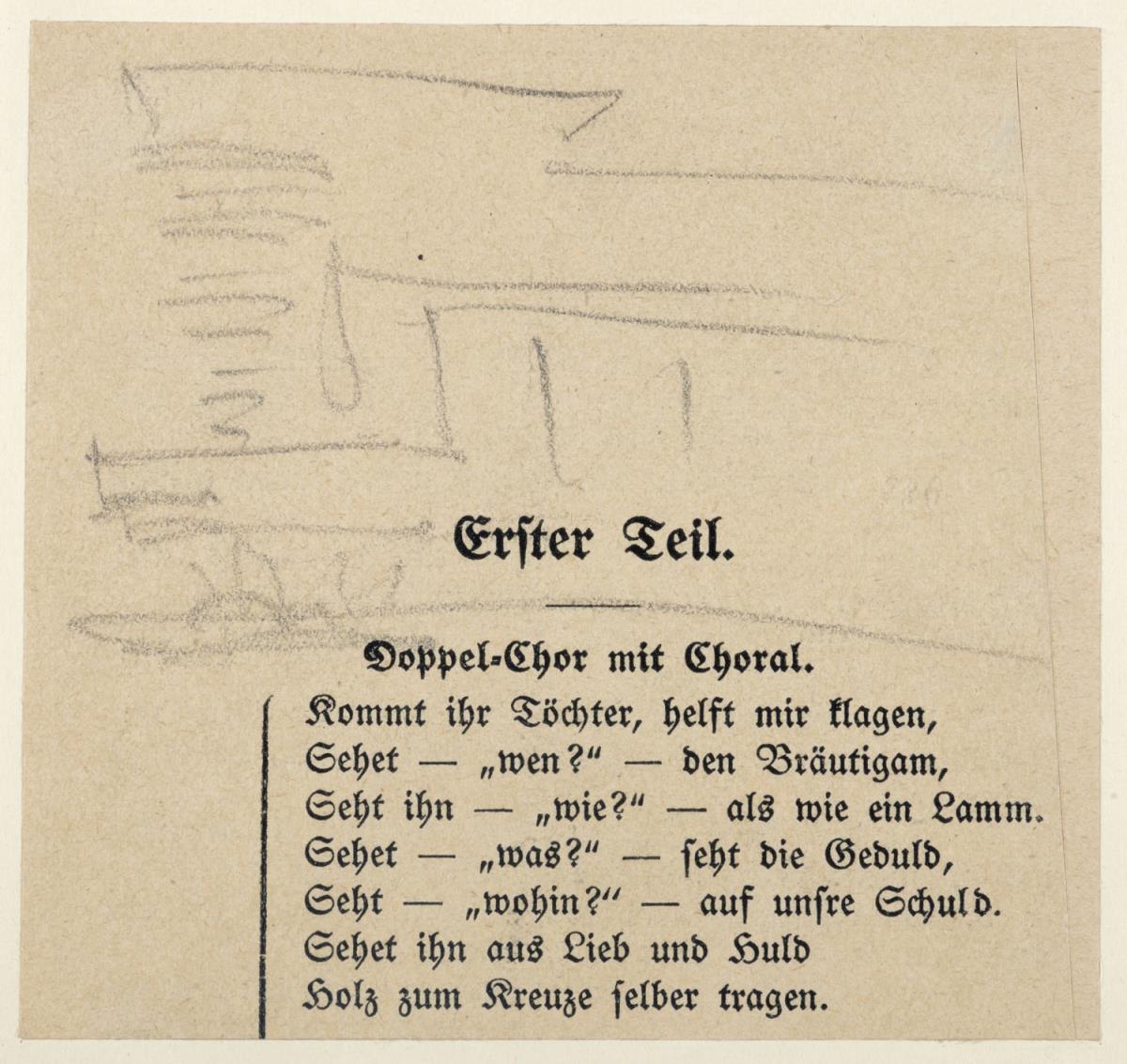 Musikalische Skizze, Mosse Haus