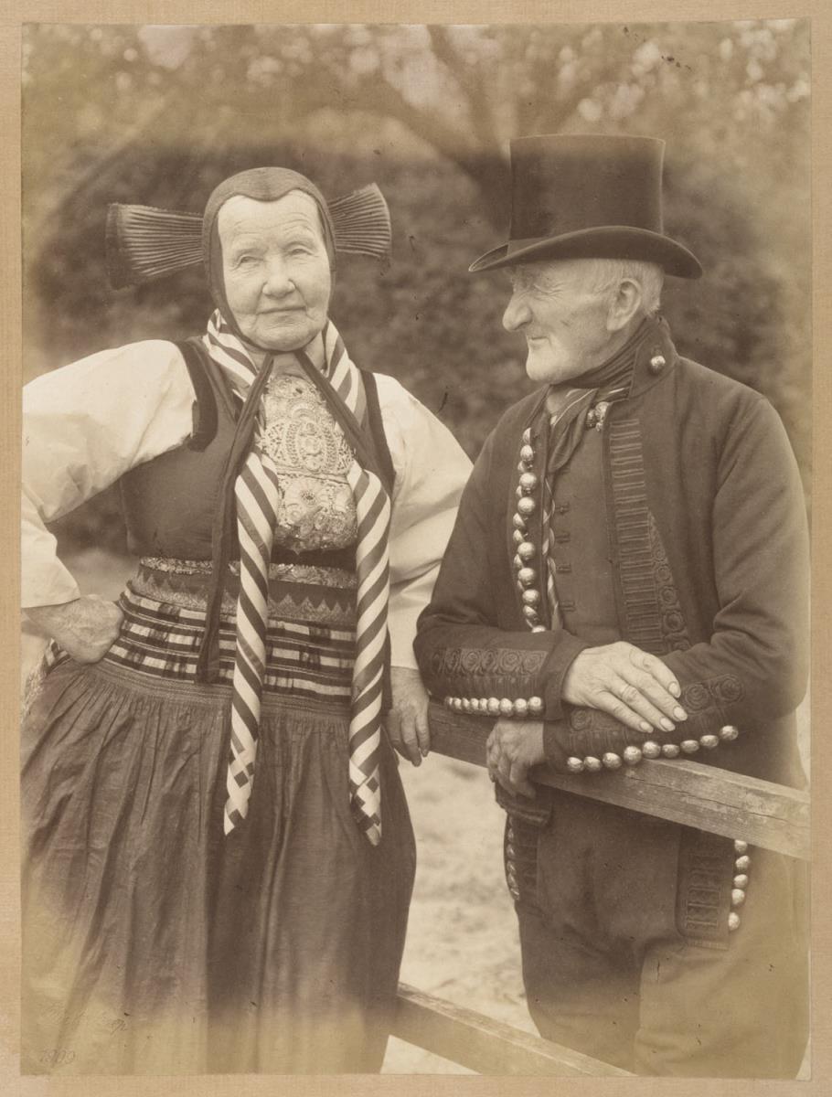 Baake Burmester (83 Jahre) und Jürgen Neuwerk, Neuengamme (aus dem Album "Hamburg: Land und Leute der Niederelbe", Nachträge)