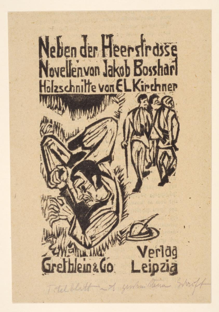 Titelblatt Neben der Heerstrasse Novellen von Jacob Bosshart