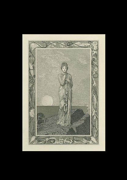 Amor und Psyche: Psyche auf dem Felsen