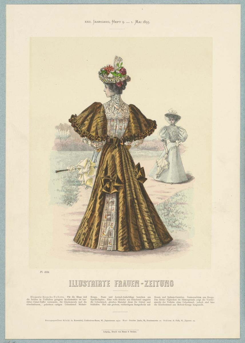 Illustrirte Frauen-Zeitung: elegante Besuchs-Toilette