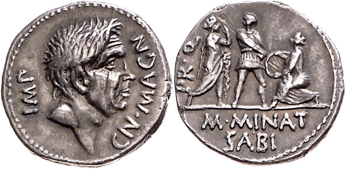 Röm. Republik: Cn. Pompeius Magnus und M. Minatius Sabinus