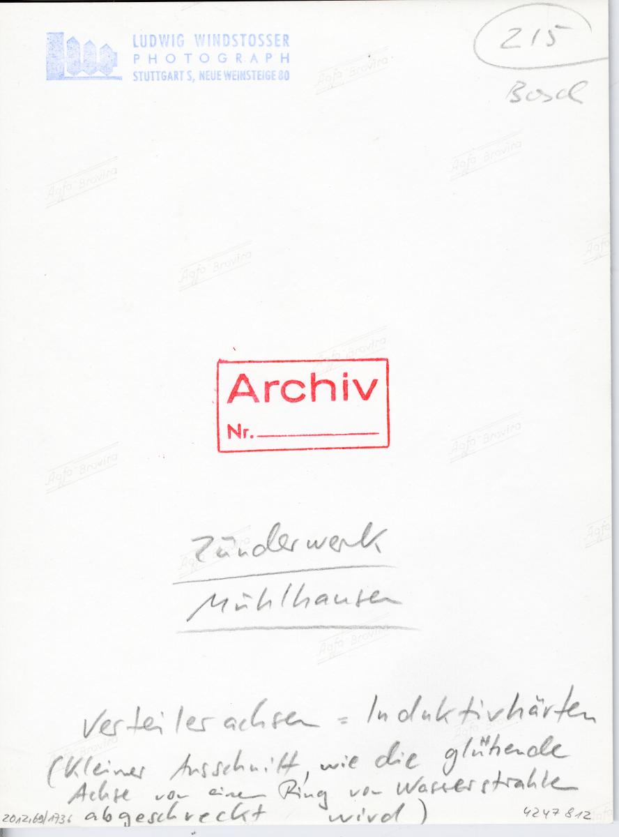 Robert Bosch GmbH, Härten von Verteilerachsen im Werk Mühlhausen
