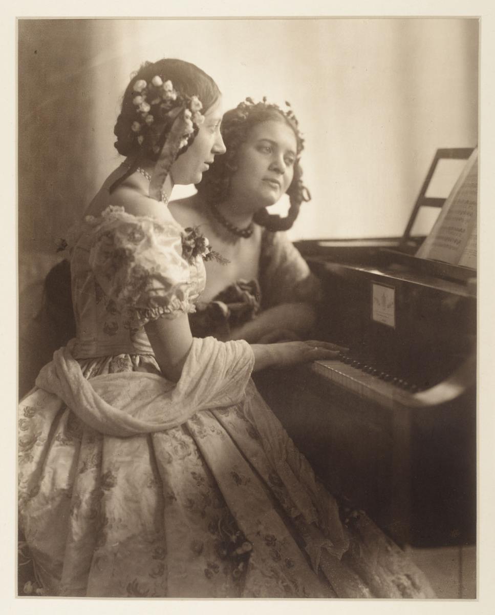 Ohne Titel (Zwei Damen am Klavier)