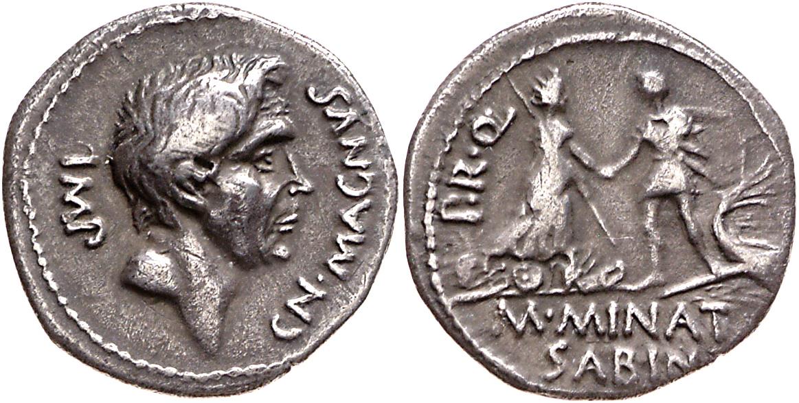 Röm. Republik: Cn. Pompeius Magnus und M. Minatius Sabinus