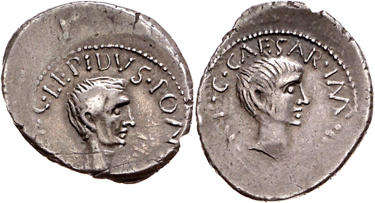 Röm. Republik: M. Lepidus und C. Iulius Caesar (Octavianus)