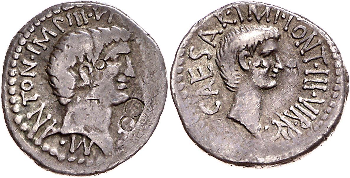 Röm. Republik: M. Antonius und C. Iulius Caesar (Octavianus)