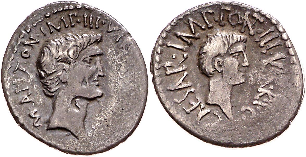Röm. Republik: M. Antonius und C. Iulius Caesar (Octavianus)