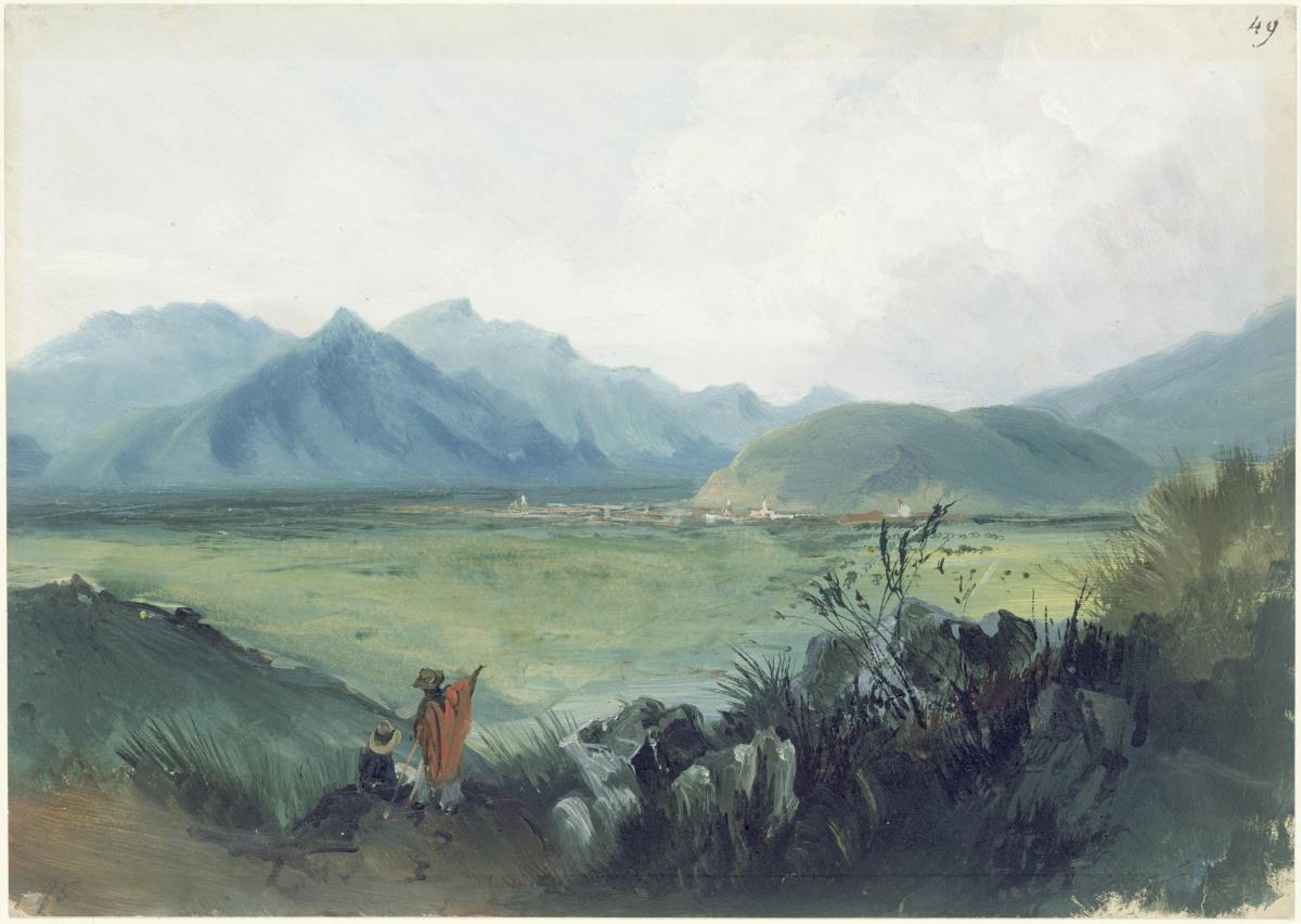 Blick von Cerro Borego auf die Orte Orizaba und Zongolica