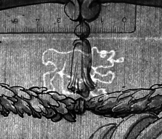 Scheibenriss mit einem Landsknecht und Birnenwappen