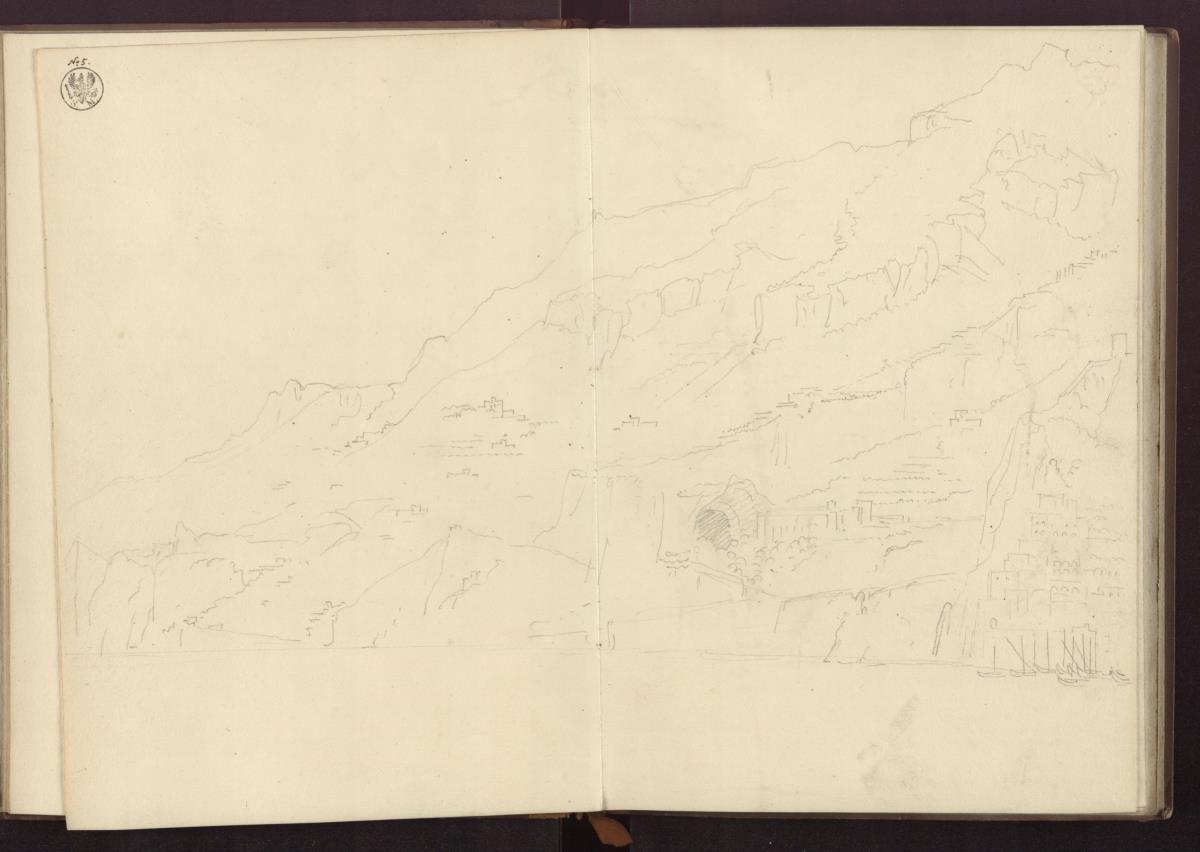 Ansicht der Küste von Amalfi