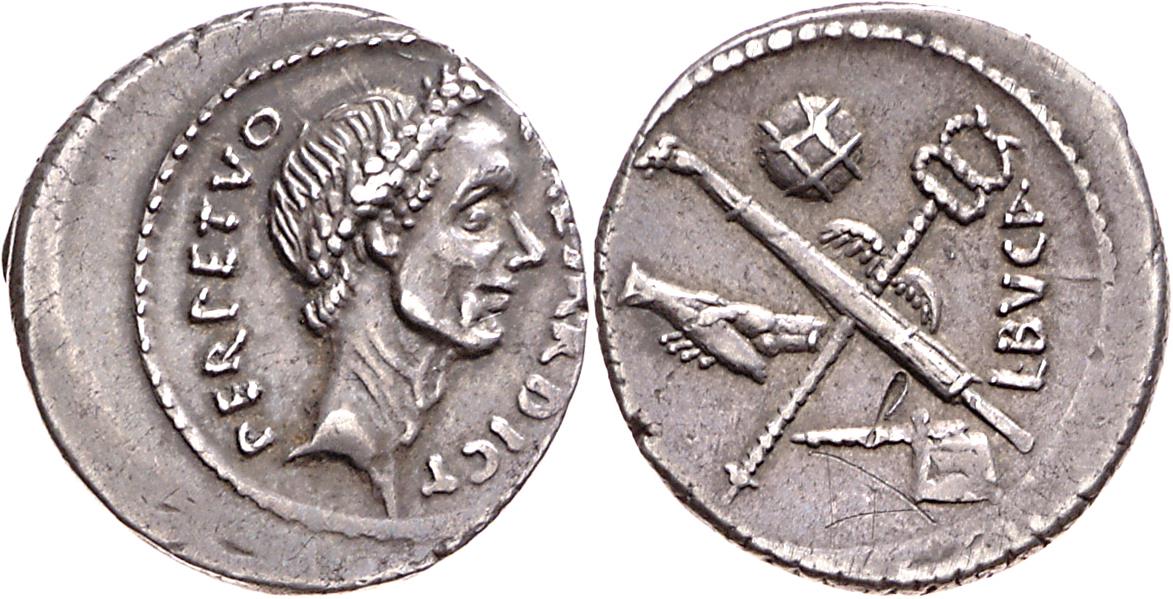 Röm. Republik: C. Iulius Caesar und L. Aemilius Buca