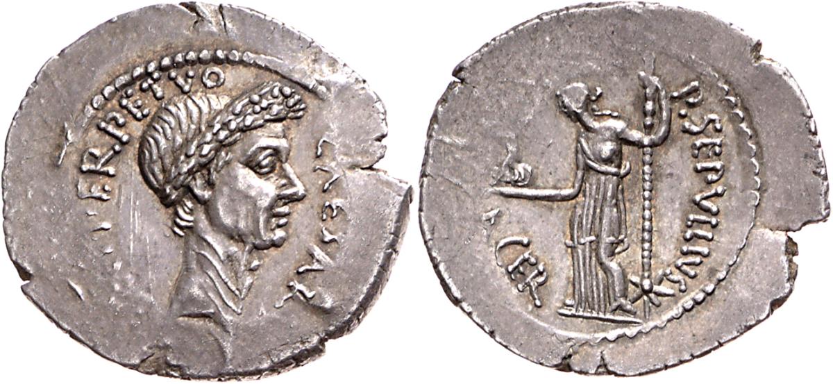 Röm. Republik: C. Iulius Caesar und P. Sepullius Macer