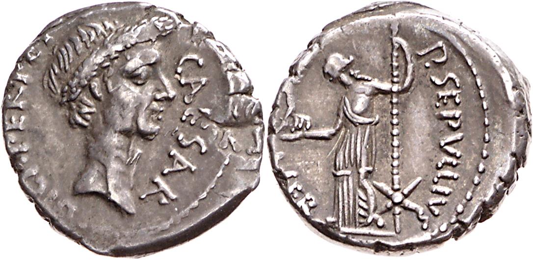 Röm. Republik: C. Iulius Caesar und P. Sepullius Macer