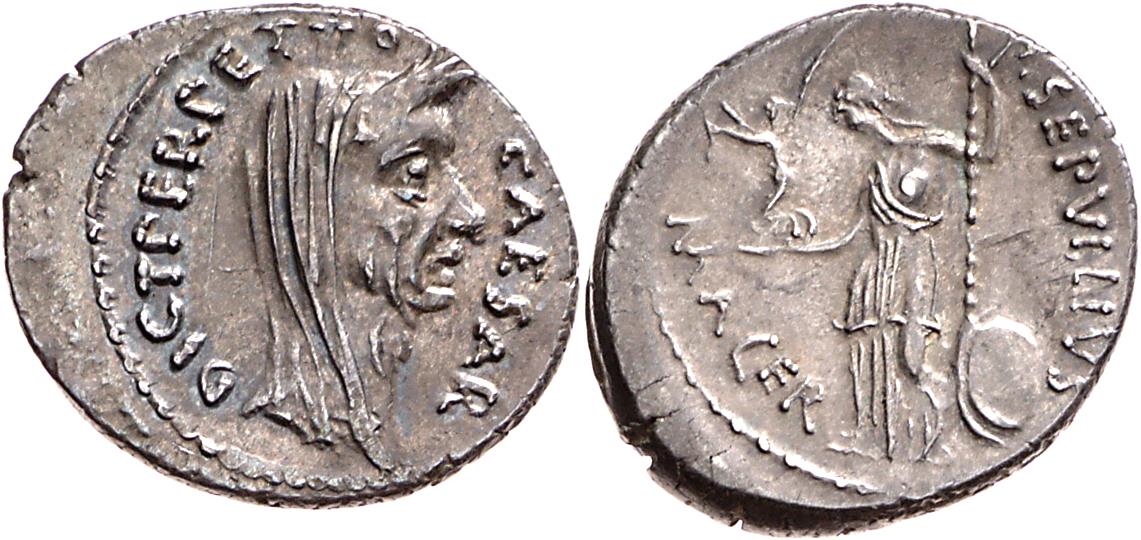 Röm. Republik: C. Iulius Caesar und P. Sepullius Macer