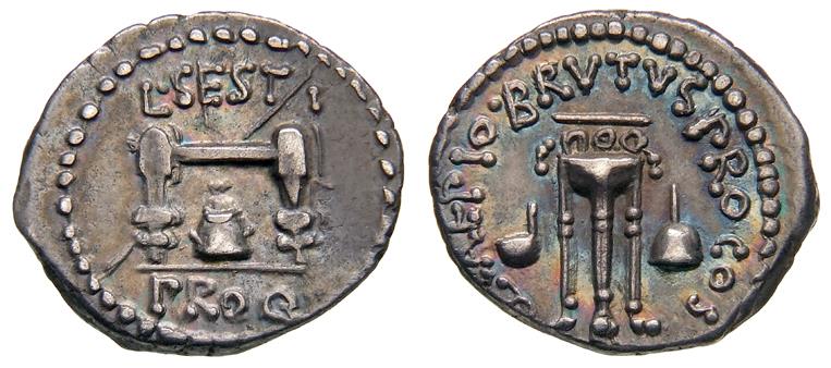Röm. Republik: M. Iunius Brutus und L. Sestius