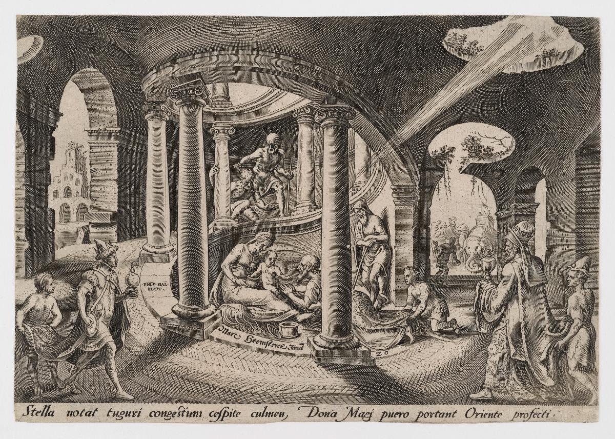 Die Anbetung der Könige (Matt 2:11), Blatt 20 aus der Folge "Die Unglücke des jüdischen Volkes"