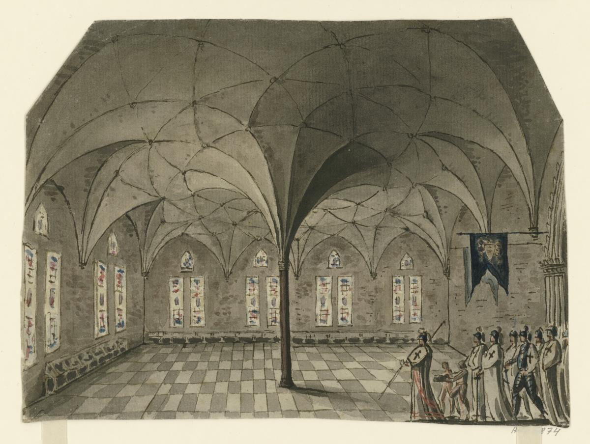 Einzug der Ordensritter in den Sommerremter der Marienburg