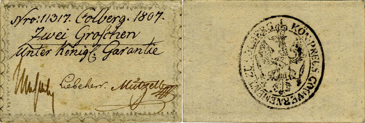 Königlich-preußisches Militärgouvernement: 2 Groschen 1807