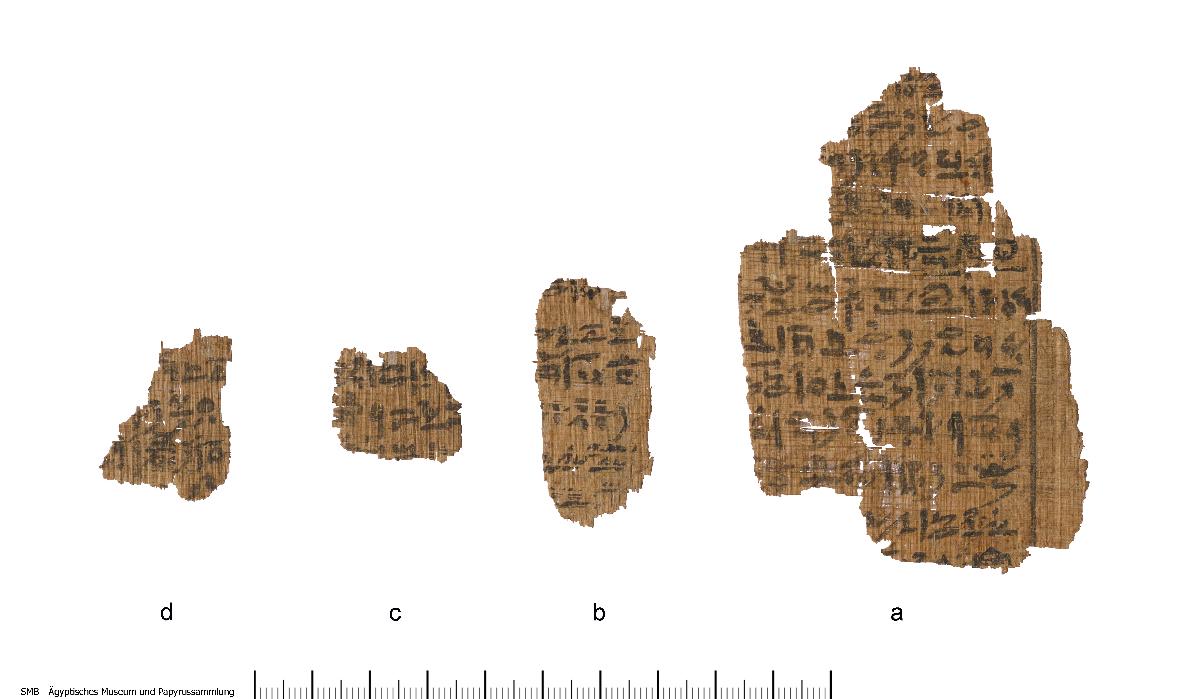 Hieratischer Papyrus mit dem Totenbuch einer unbekannten Person