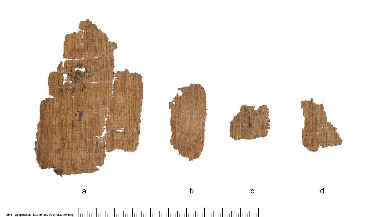 Hieratischer Papyrus mit dem Totenbuch einer unbekannten Person