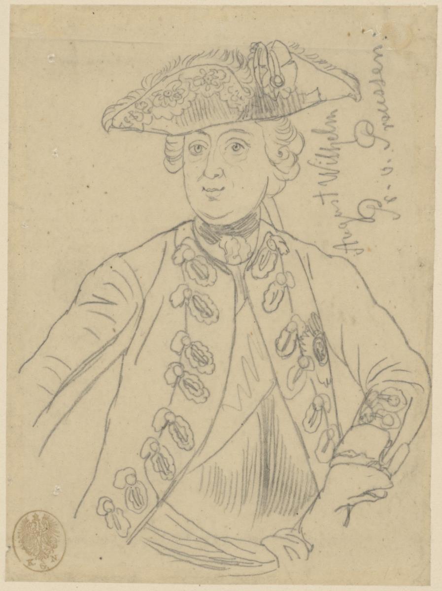 Augsut Wilhelm Prinz von Preußen. Durchzeichnung
