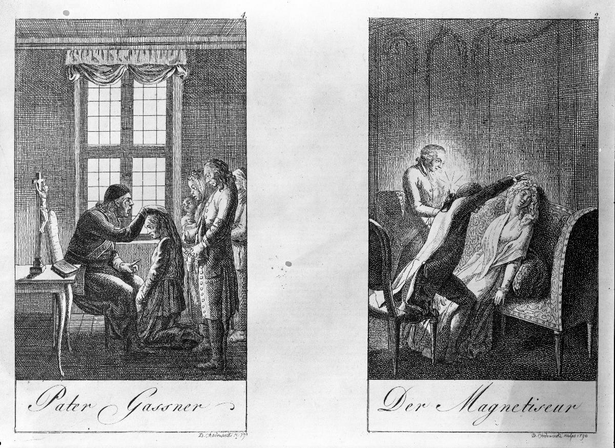 Pater Hans Jos. Gassner exorziert ein Mädchen und Der Magnetiseur