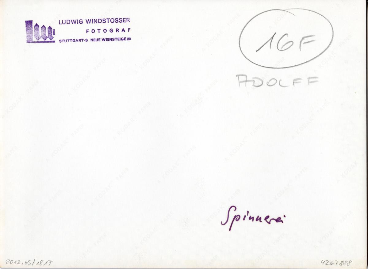 J.F. Adolff AG, Blick in die Spinnerei